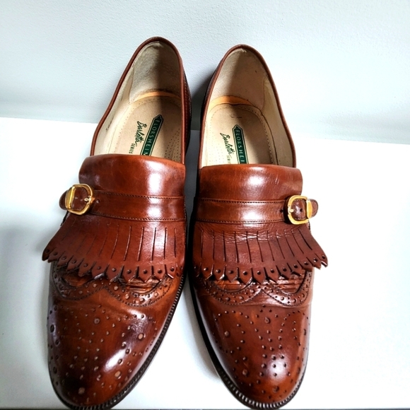 Florsheim Barletta Series Men's Brown Leather Wingtip Loafer Size 9D - Picture 1 of 12